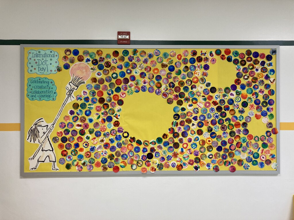 finally got the dot day bulletin board up by wiesnerbeth