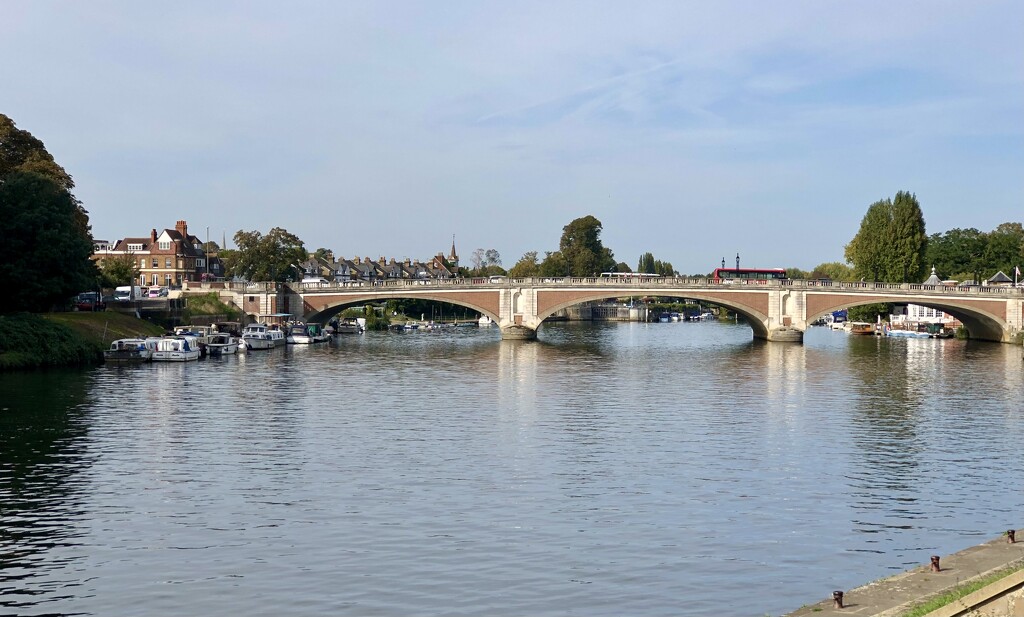 The River Thames at Hampton Court Bridge by susiemc
