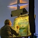 My Pastor Painting During Worship Service  by julie