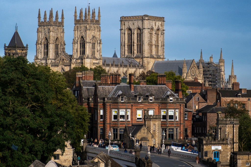 York Minster - taken from the City Walls. by lumpiniman