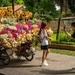 Posing with flowers in Hanoi by pusspup