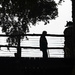 Person on a bridge by dkellogg
