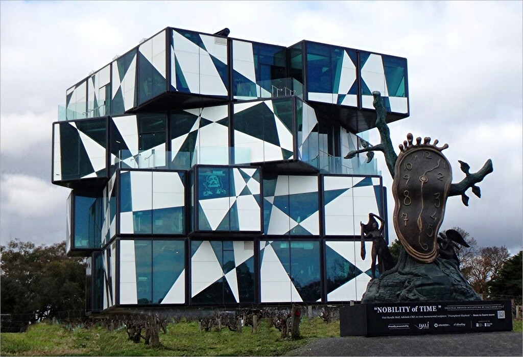 The Cube, Salvadore Dali Sculptures and Charles Billich Artworks.  by robz