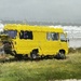 Distortion with rain drops , this camper had no name so I called it Yellow Peril by Dawn