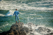 25th Oct 2023 - Close Call ~ Surf Fishing, Yachats