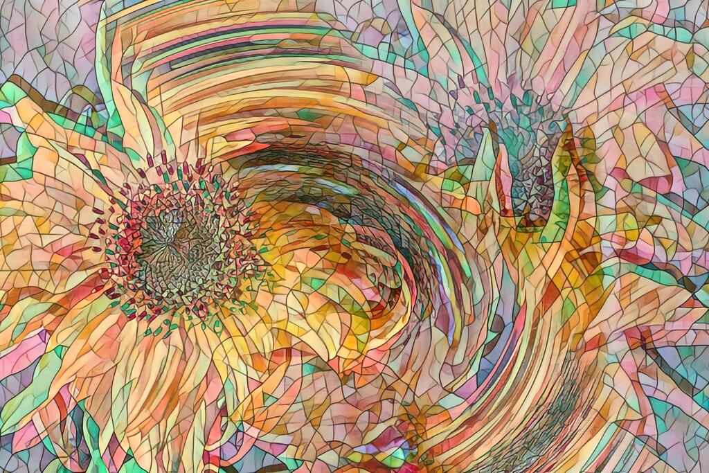 Harlequin Sunflowers........... by ziggy77