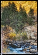 27th Oct 2023 - Walking Bridge View Clear Water Creek Colorado