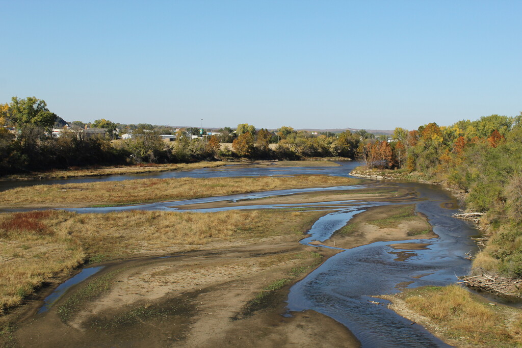 The Kansas River is VERY low by mcsiegle