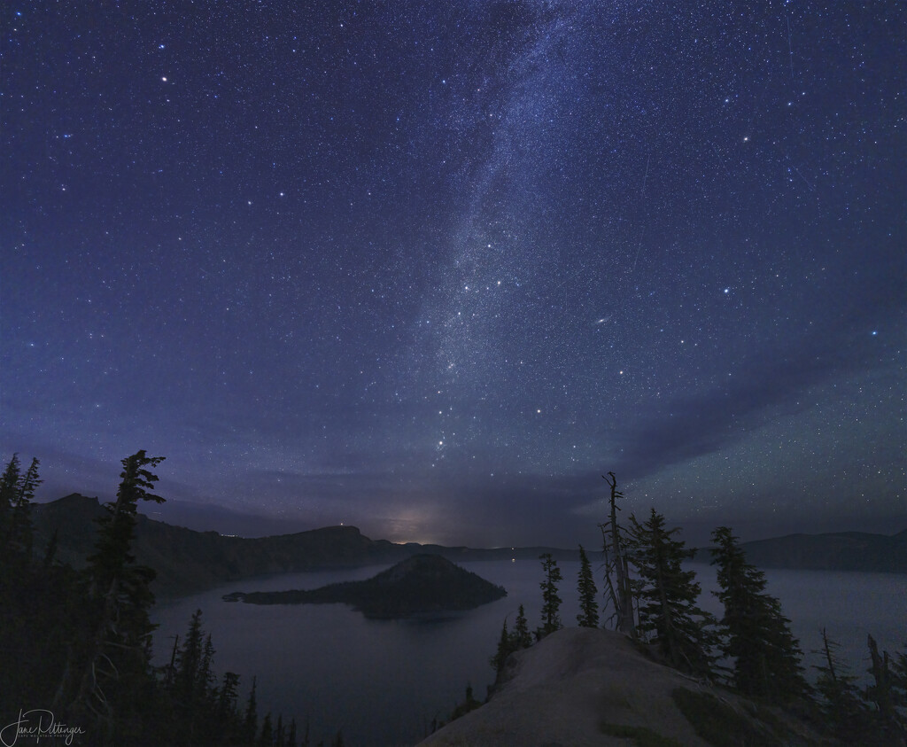 Crater Lake Milky Way   Reedit by jgpittenger