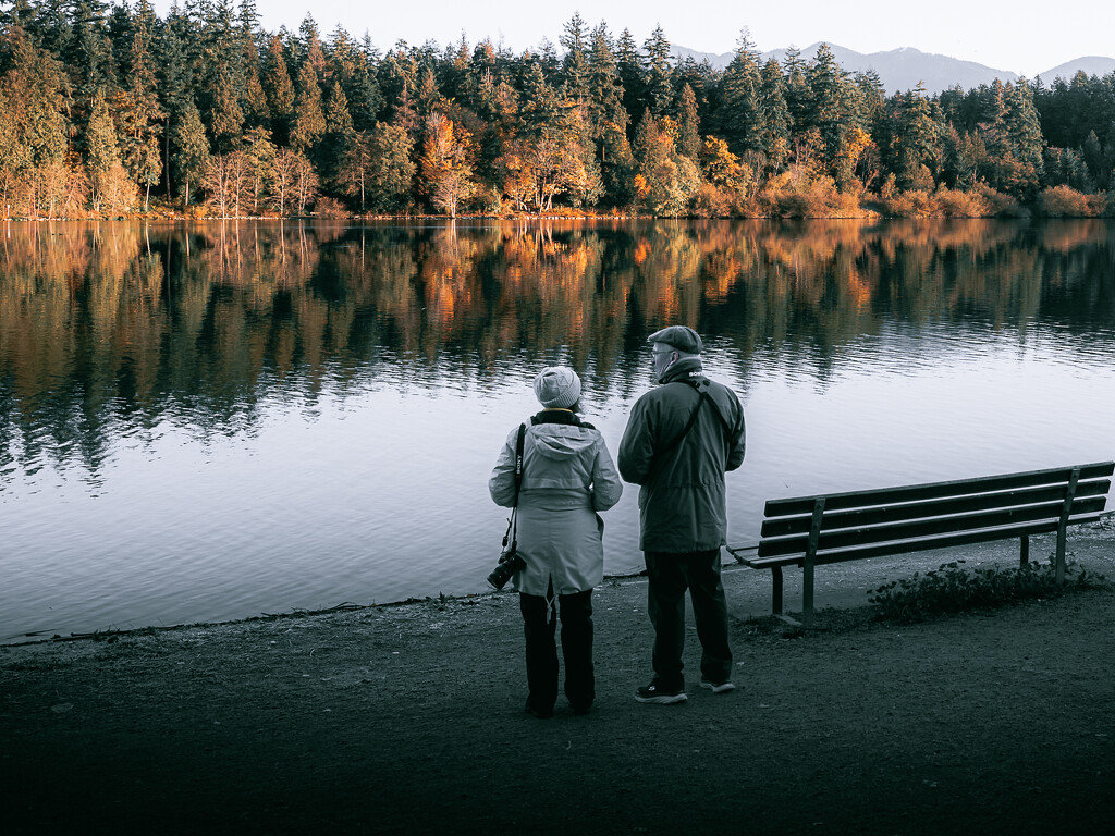 Pair Project #3 - Couple at Lost Lagoon by cdcook48