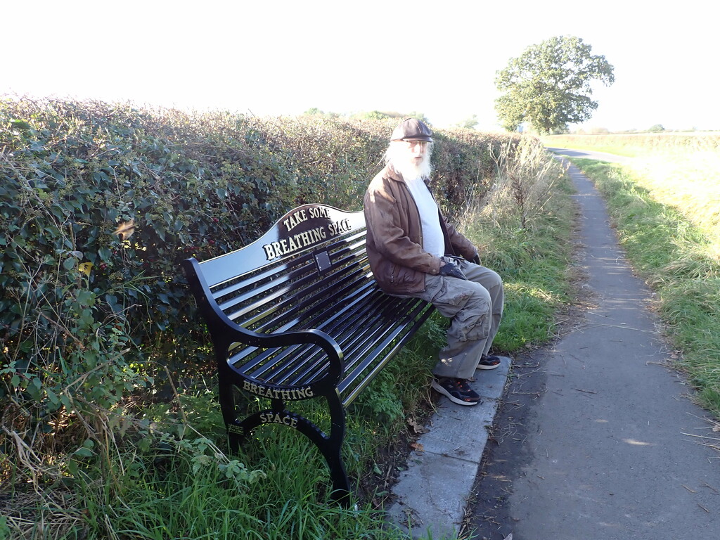 bench with a message by speedwell
