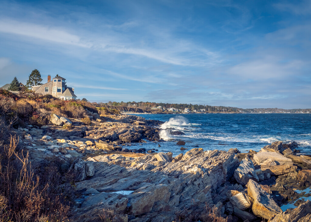 Maine Coastline by rosiekerr