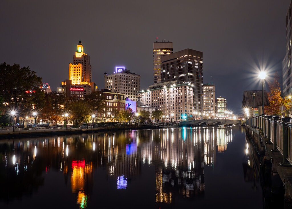 Providence at Night by rosiekerr