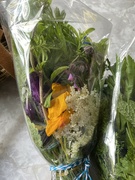 6th Nov 2023 - Bundles of mixed herbs and edible flowers