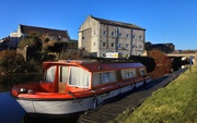 13th Nov 2023 - A visiting canal boat on Leeds Liverpool canal in Rishton. 