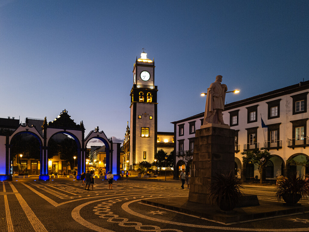 Ponta Delgada at Night by swchappell