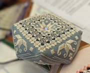 14th Nov 2023 - The completed Hardanger Embroidery pin cushion 
