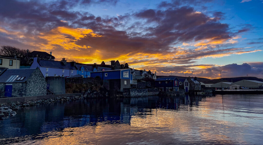 Scalloway Sky by lifeat60degrees