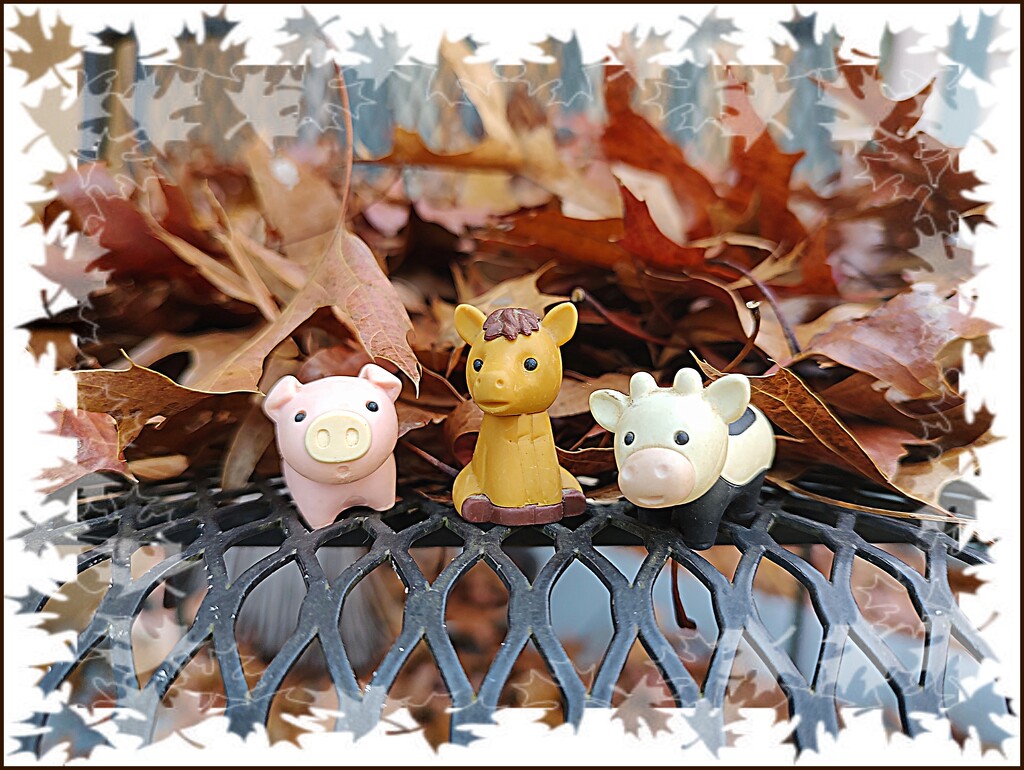 Playing in the Leaves by olivetreeann