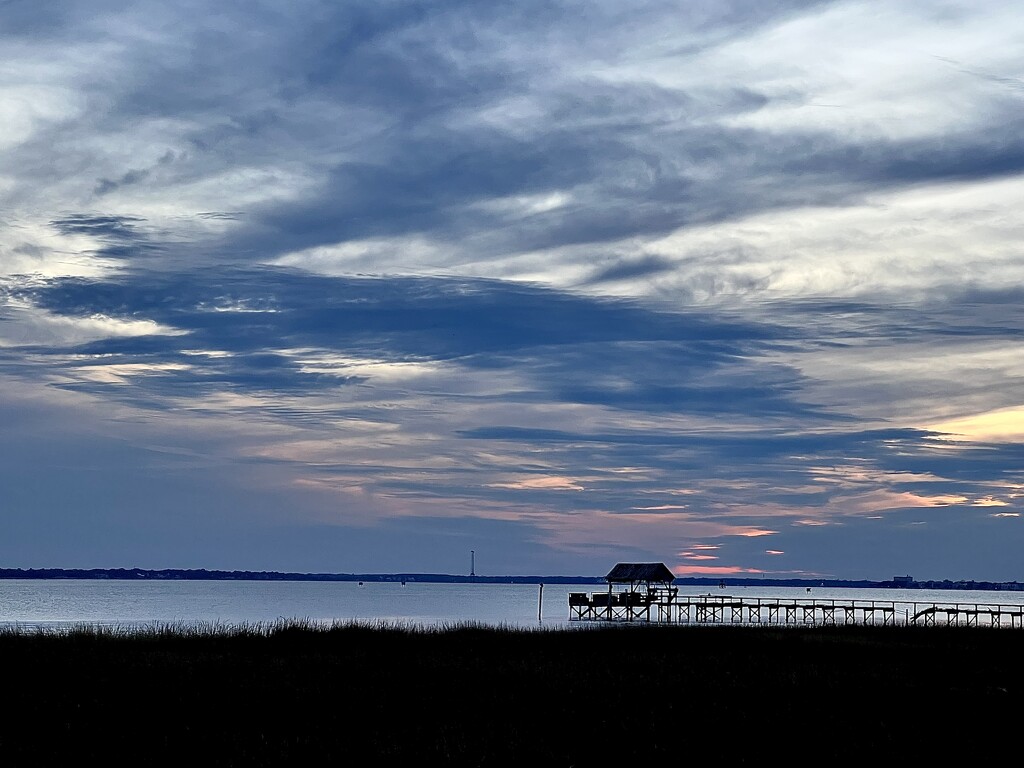 Charleston Harbor sunset by congaree