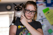 18th Nov 2023 - Sarah and her cat, Tootsie