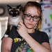 Sarah and her cat, Tootsie by quasi_virtuoso