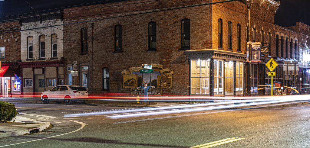 Light trails on Main by darchibald