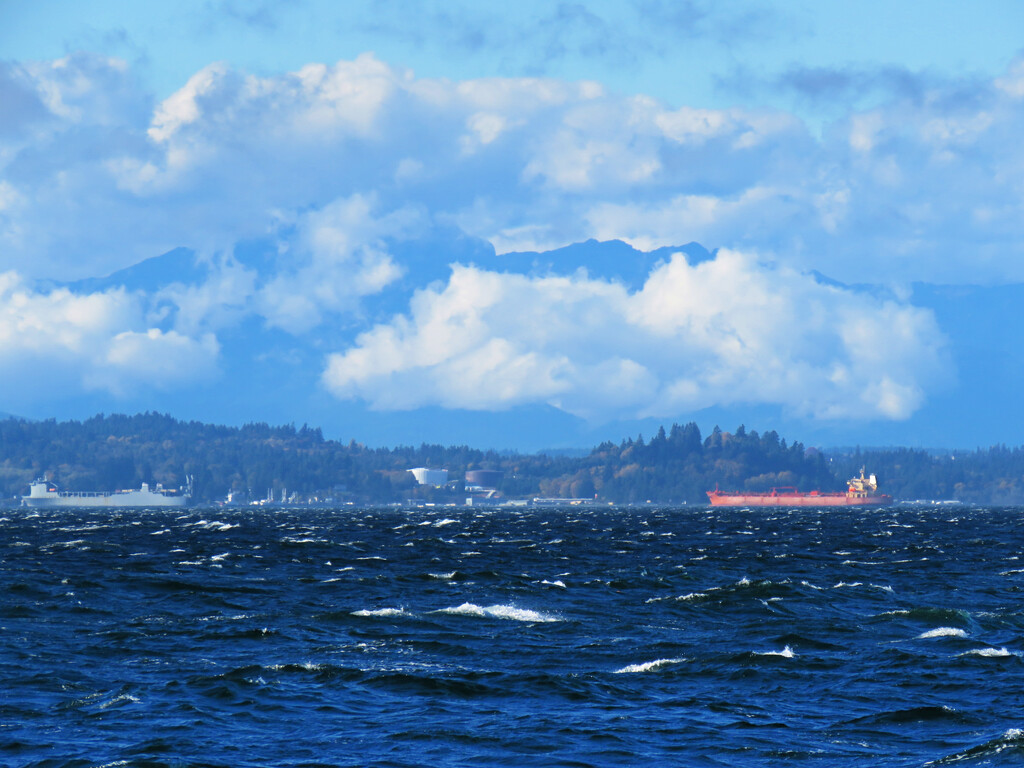 Choppy Waters on Puget Sound by seattlite