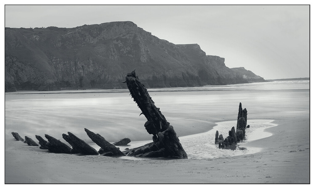 Helvetia - Shipwreck 1887 Rhossili Beach by sjc88