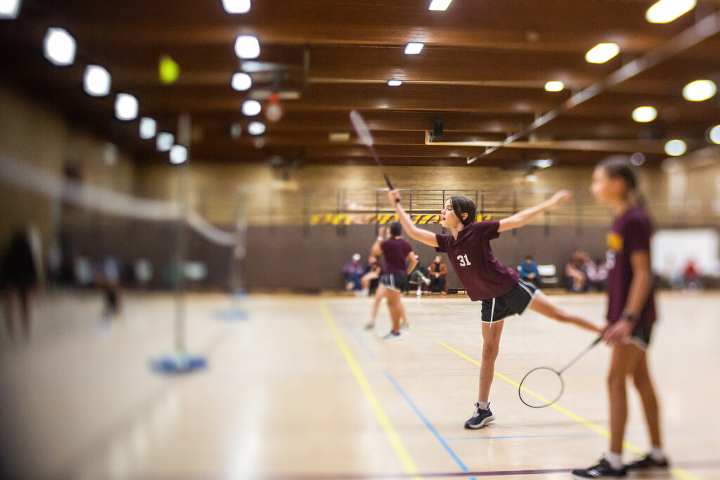 First Badminton Match by tina_mac