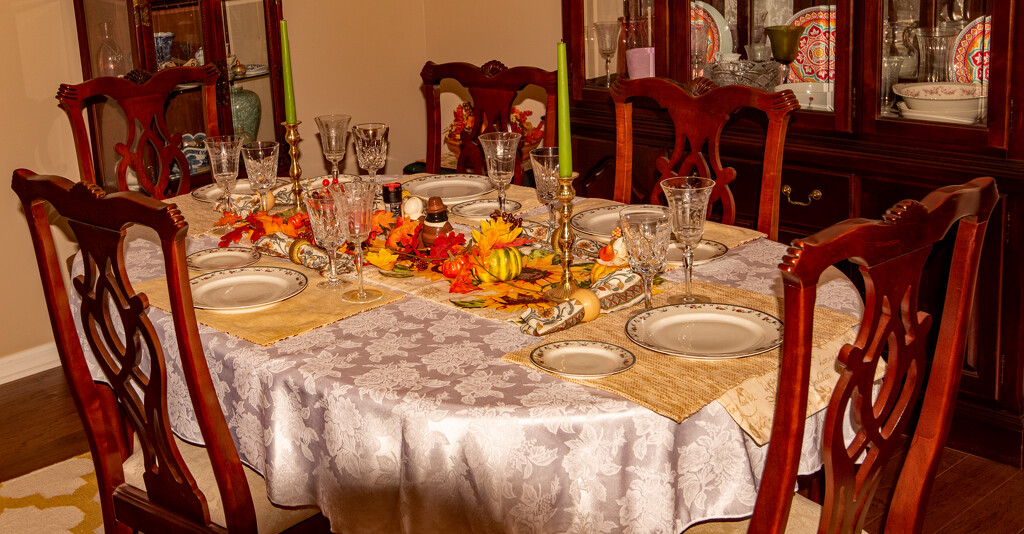 Dinner Table, Set for Thanksgiving Dinner! by rickster549
