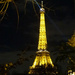 golden Eiffel tower by parisouailleurs