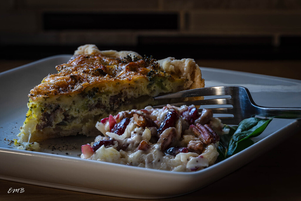 Quiche and Apple Slaw by theredcamera