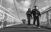 29th Nov 2023 - Crossing Wilford Suspension Bridge