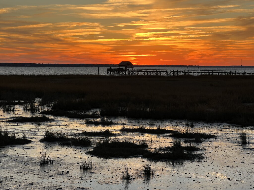 Marsh sunset, Mt. Pleasant, SC by congaree