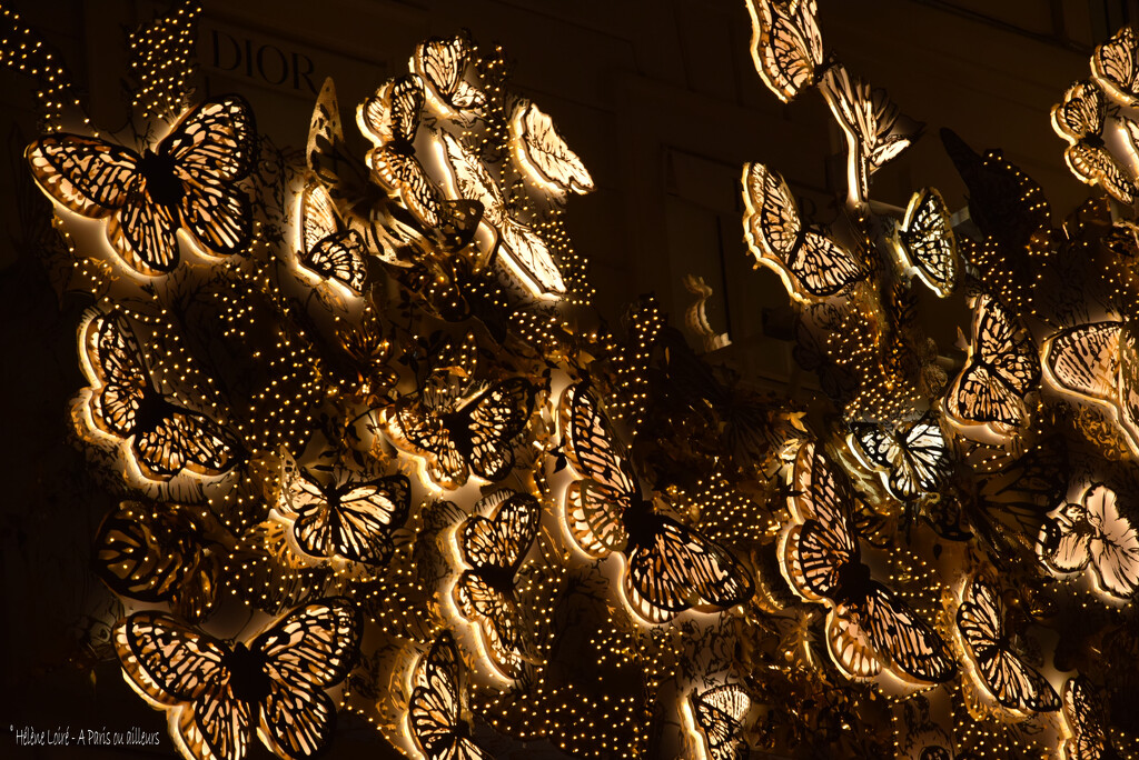 Christian Dior' Christmas decoration by parisouailleurs