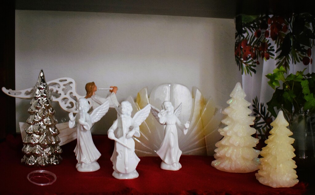12 12 Angels with trees by sandlily