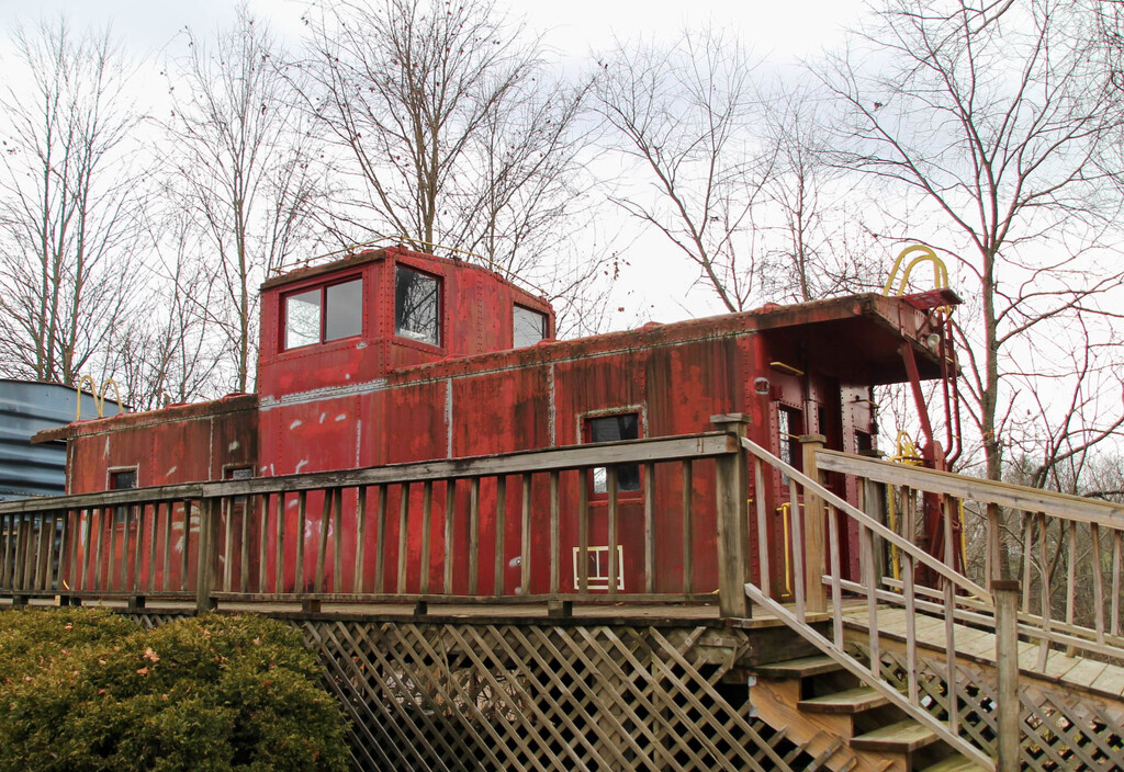 A caboose by mittens
