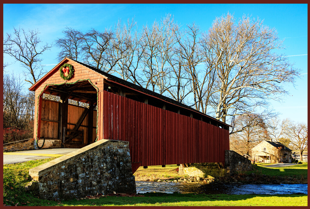 Historic Poole Forge Covered Bridge by hjbenson