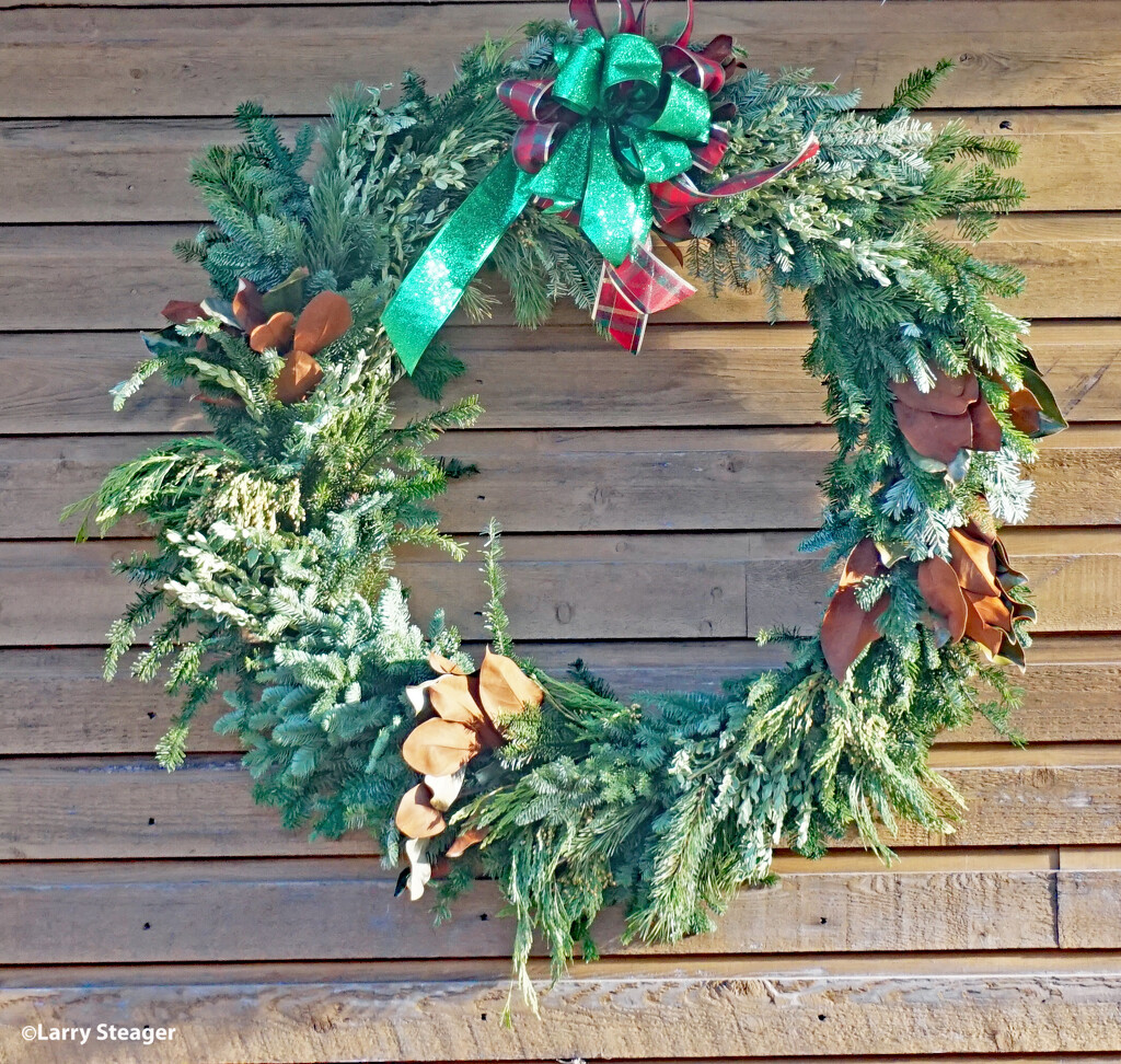 Christmas wreath by larrysphotos