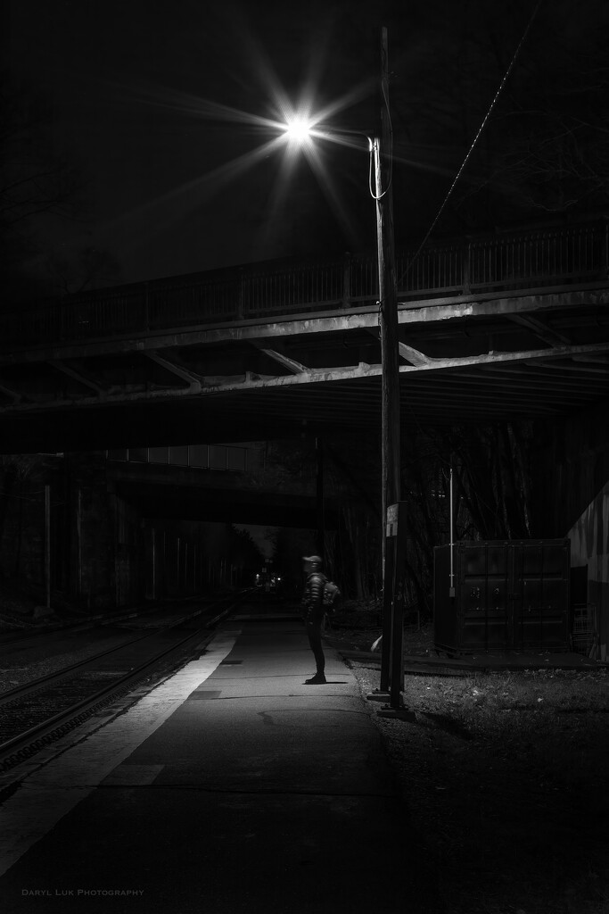 D345 A Train Station At Night by darylluk