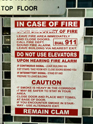 16th Dec 2023 - in case of fire remain what?
