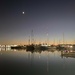 The harbour at night by monicac