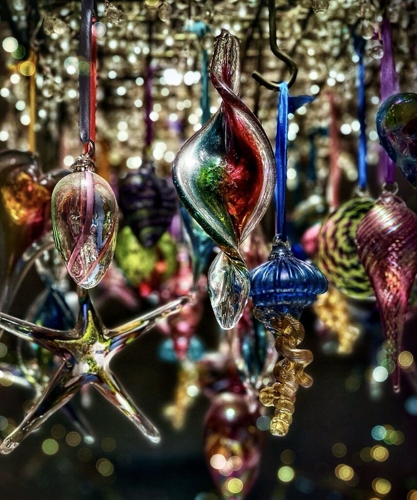 Little Glass Ornaments by gardenfolk