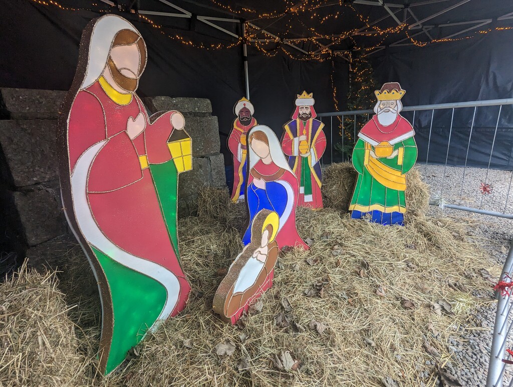 Nativity display in the church garden  by sarah19