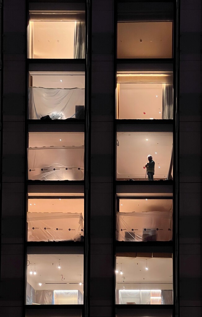 Man in a Window by gaillambert