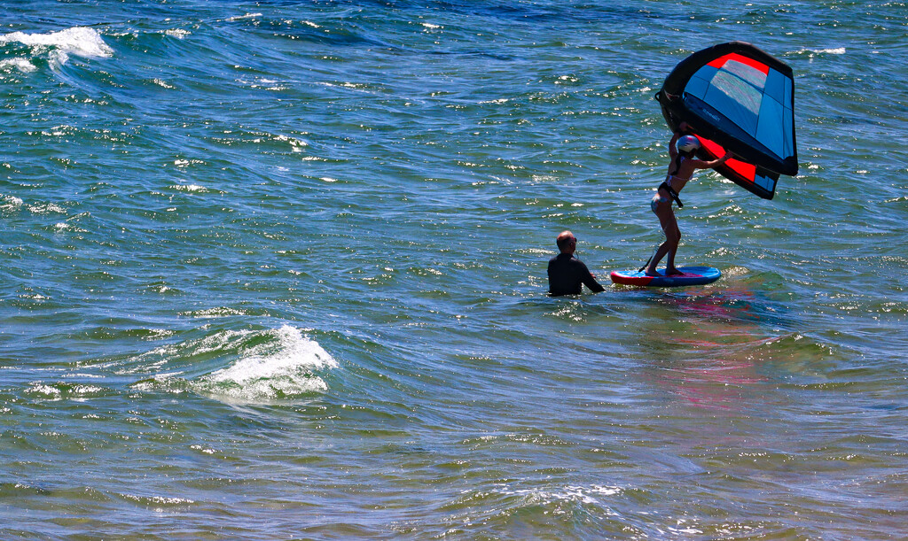 Too windy to learn to windsurf  by ankers70