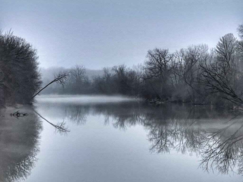  fog & the river by amyk