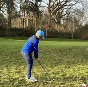 22nd Dec 2023 - Chipping onto the green.....