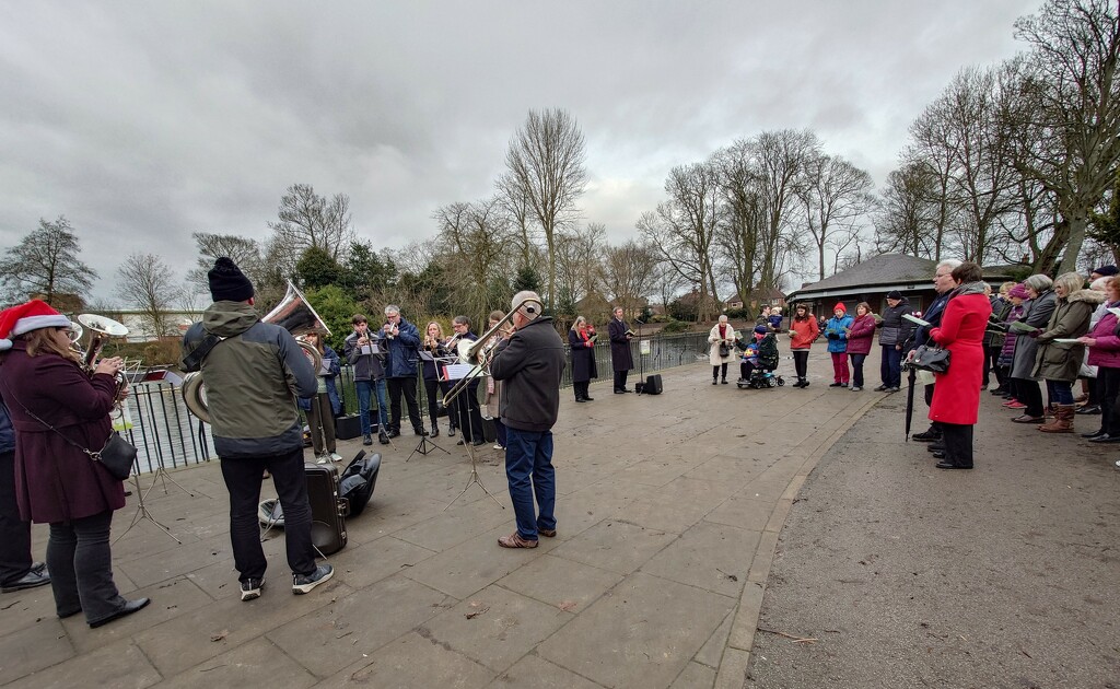 Sally Army on Christmas Day (Arnot Hill Park) by phil_howcroft